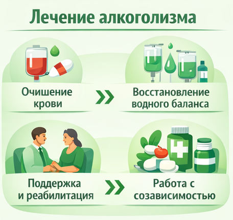 лечение алкоголизма в Мытищах этапы